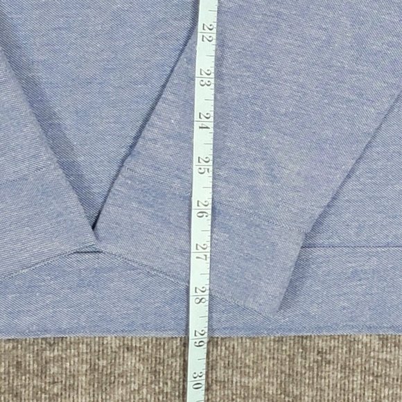 Fairlane Sweater Mens Large Blue 1/4 Zip Long Sleeve Athletic Pullover Shirt - Picture 4 of 11